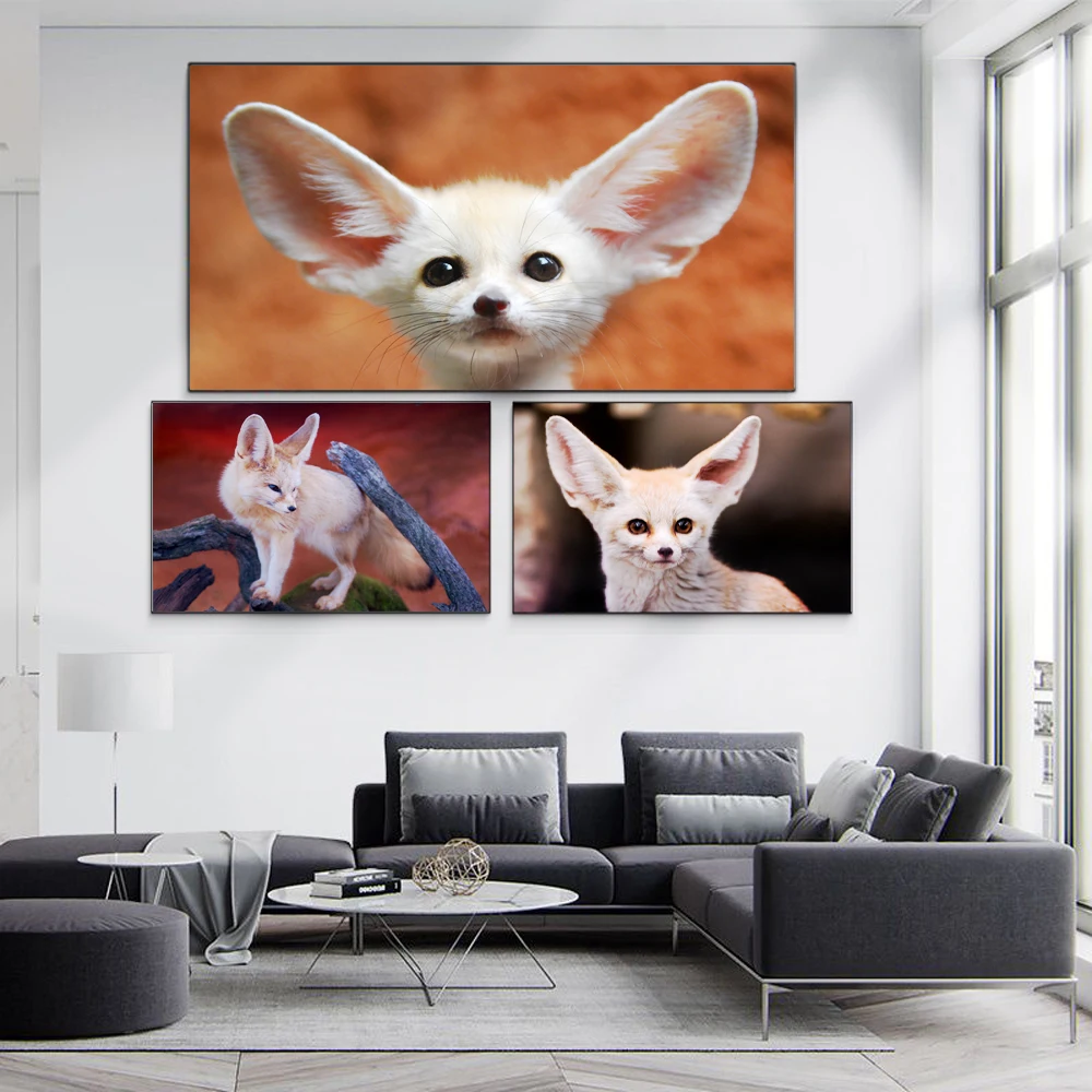Animal oil painting long eared fox art canvas painting office living room corridor home decoration mural
Animal oil painting long eared fox art canvas painting office living room corridor home decoration mural