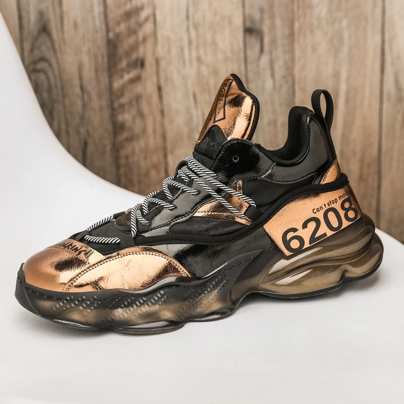 Pop Black Golden Chunky Popcorn Sneakers Men Microfiber Bounce Platform Sneakers Men Hip Hop Glitter Man Sneakers zapatos hombre
Pop Black Golden Chunky Popcorn Sneakers Men Microfiber Bounce Platform Sneakers Men Hip Hop Glitter Man Sneakers zapatos hombre