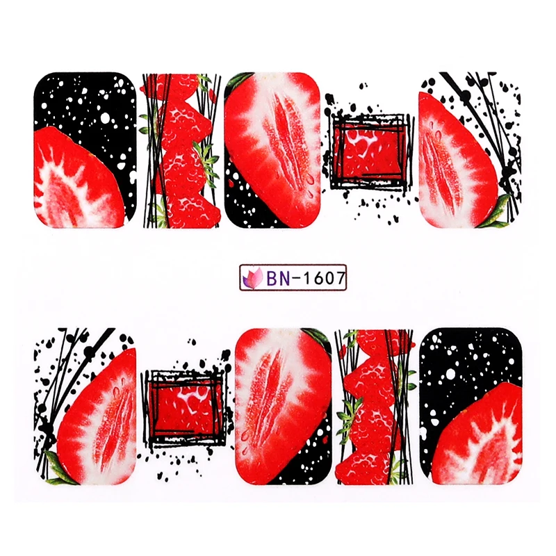 1 Sheet Summer Fruits Water Decals Strawberry Watermelon Lemon Pattern Transfer Sliders Watermarks Flower Leaf DIY Nail Sticker
1 Sheet Summer Fruits Water Decals Strawberry Watermelon Lemon Pattern Transfer Sliders Watermarks Flower Leaf DIY Nail Sticker
