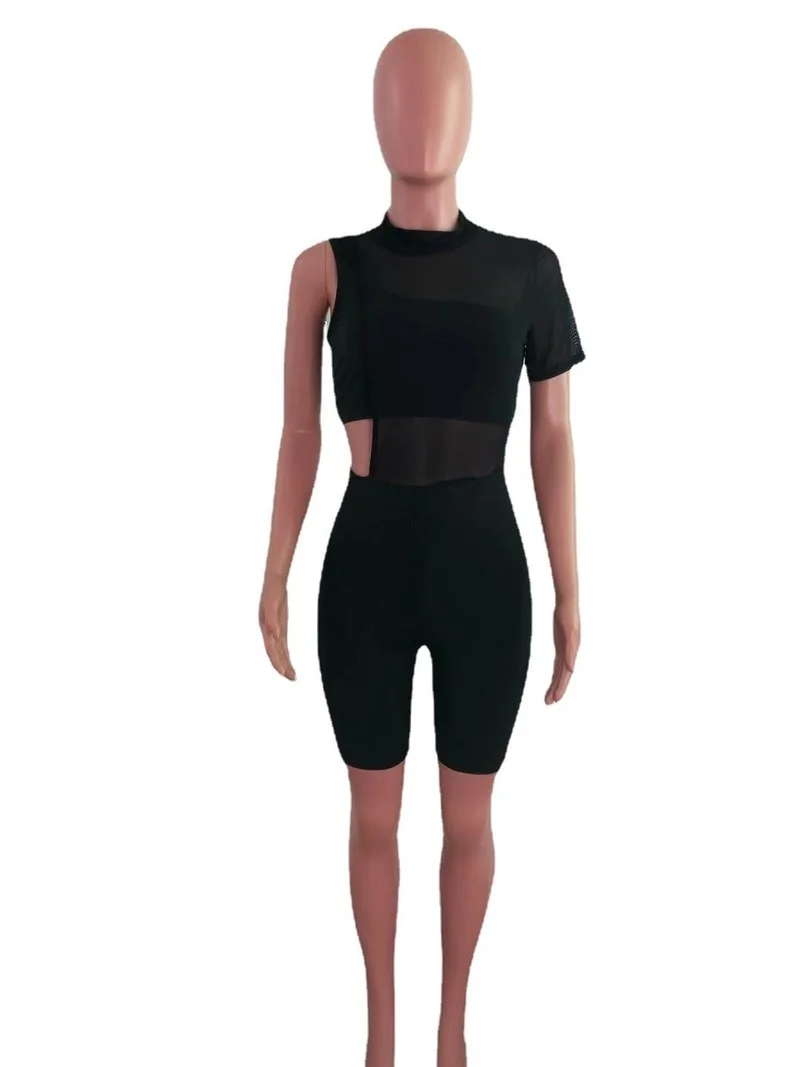 Casual Women Sportsuit Biker Two Piece Set Solid Color Hollow Out Matching Set Streetwear Summer Clothes For Women Outfit
Casual Women Sportsuit Biker Two Piece Set Solid Color Hollow Out Matching Set Streetwear Summer Clothes For Women Outfit