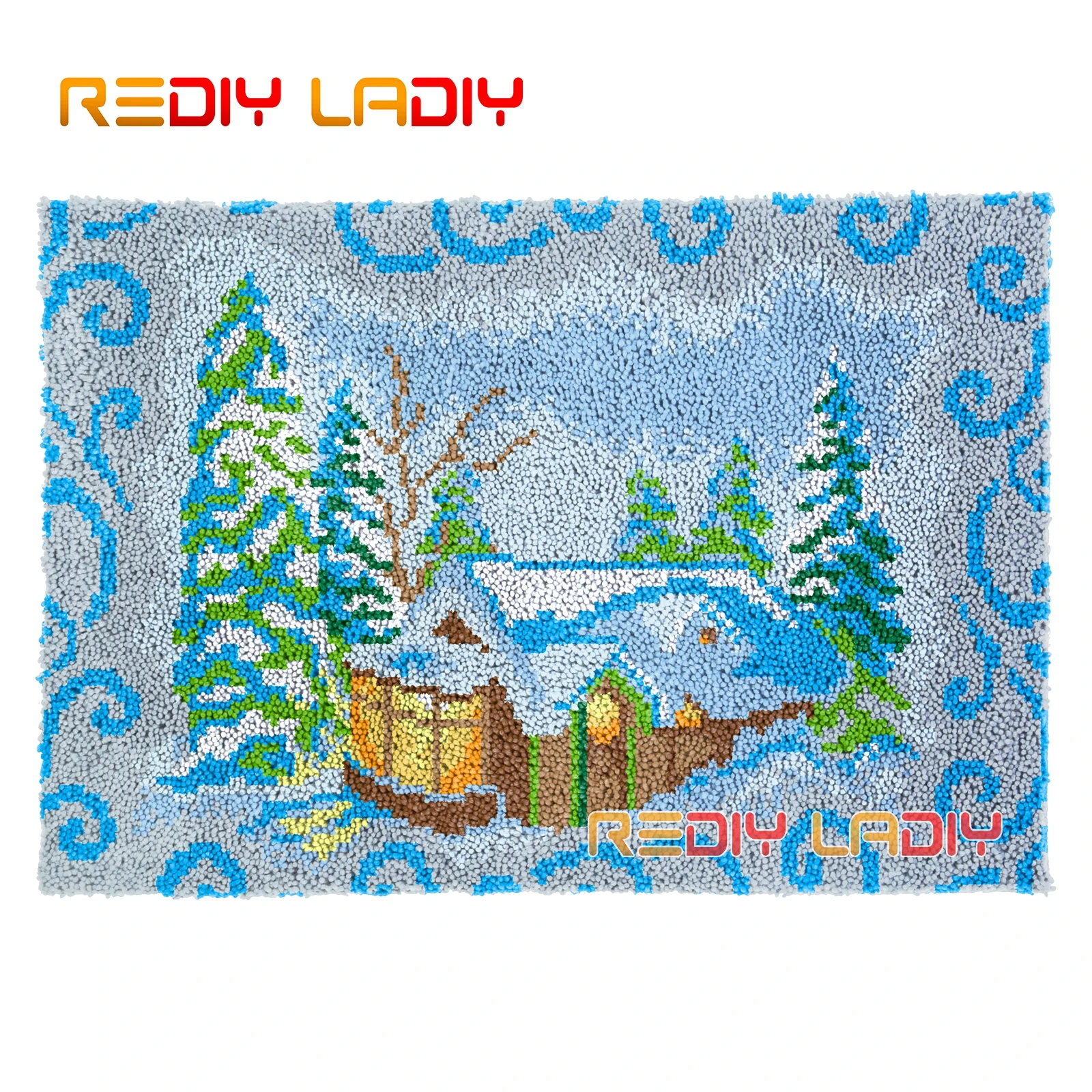 Latch Hook Rug Snow Country DIY Carpet Rug Kits Chunky Yarn Cushion Crocheting Wall Tapestry Knitted Floor Mat Arts & Crafts
Latch Hook Rug Snow Country DIY Carpet Rug Kits Chunky Yarn Cushion Crocheting Wall Tapestry Knitted Floor Mat Arts & Crafts