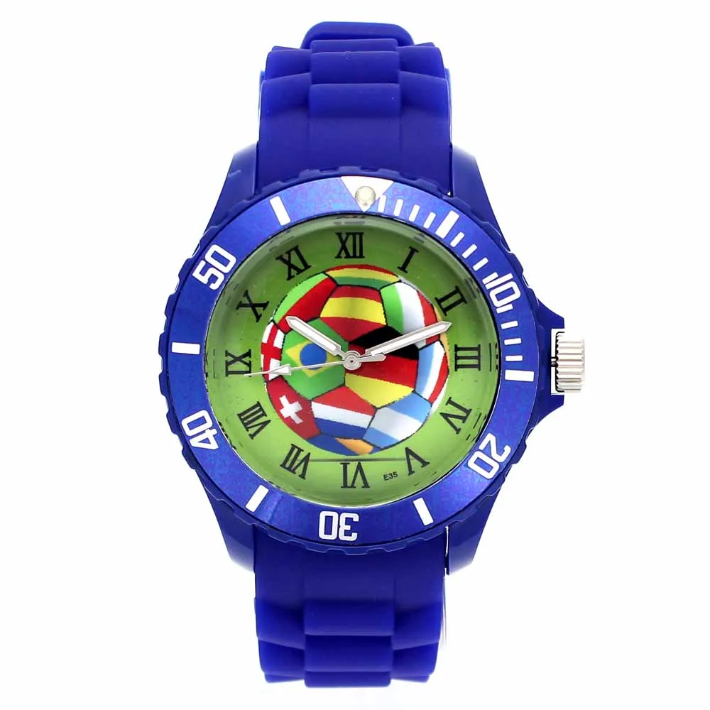 Football Theme National Flag Soccer Ball Dial Ladies Watches Fashion Jewelry Colorful Silicone Band Women Men Sport Wrist Watch
Football Theme National Flag Soccer Ball Dial Ladies Watches Fashion Jewelry Colorful Silicone Band Women Men Sport Wrist Watch