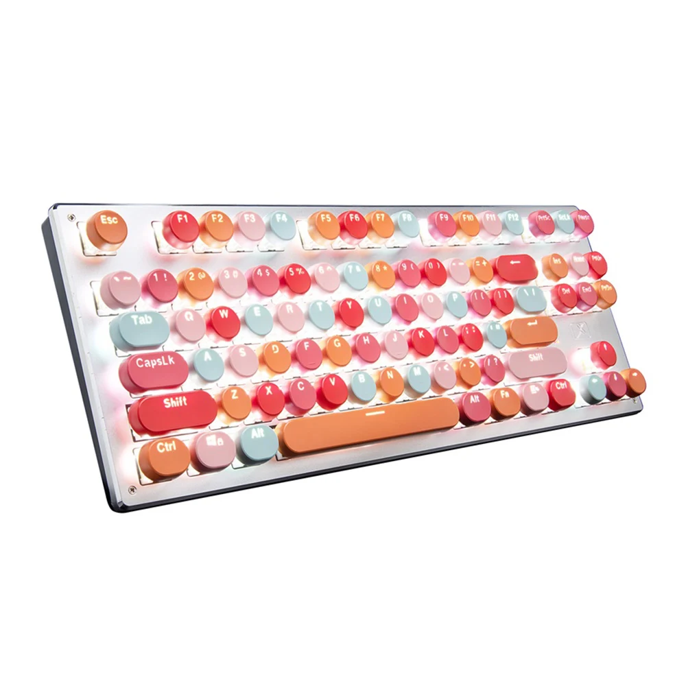 87 Key Bluetooth Mechanical Keyboard Wired Wireless Personality Lighting Bluetooth 3 Mode Phablet Computer Game Keyboard
87 Key Bluetooth Mechanical Keyboard Wired Wireless Personality Lighting Bluetooth 3 Mode Phablet Computer Game Keyboard