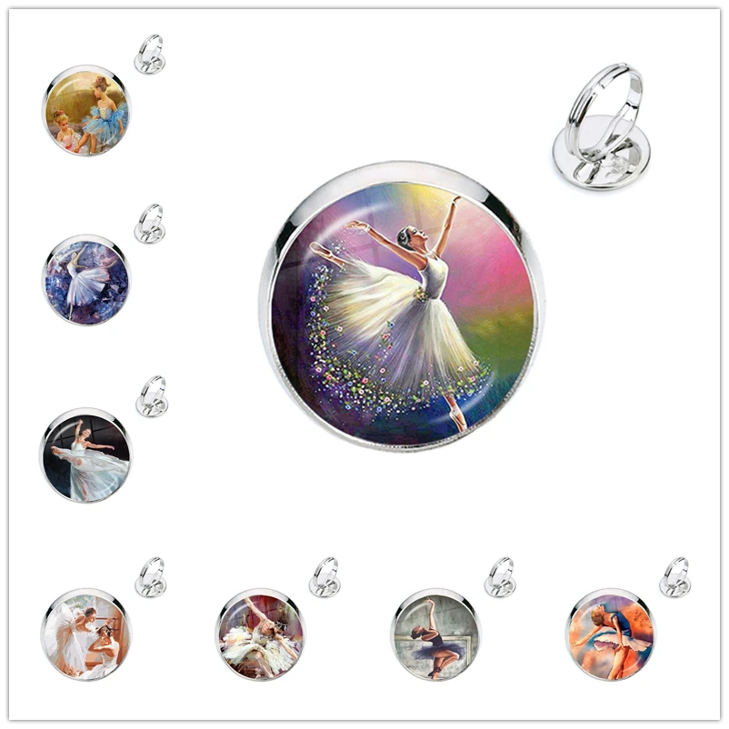 Elegant Ballet Dancing Rings Dance Gymnastics Dancer Ballerina Silver Color Adjustable Rings Gift For Women Kids
Elegant Ballet Dancing Rings Dance Gymnastics Dancer Ballerina Silver Color Adjustable Rings Gift For Women Kids