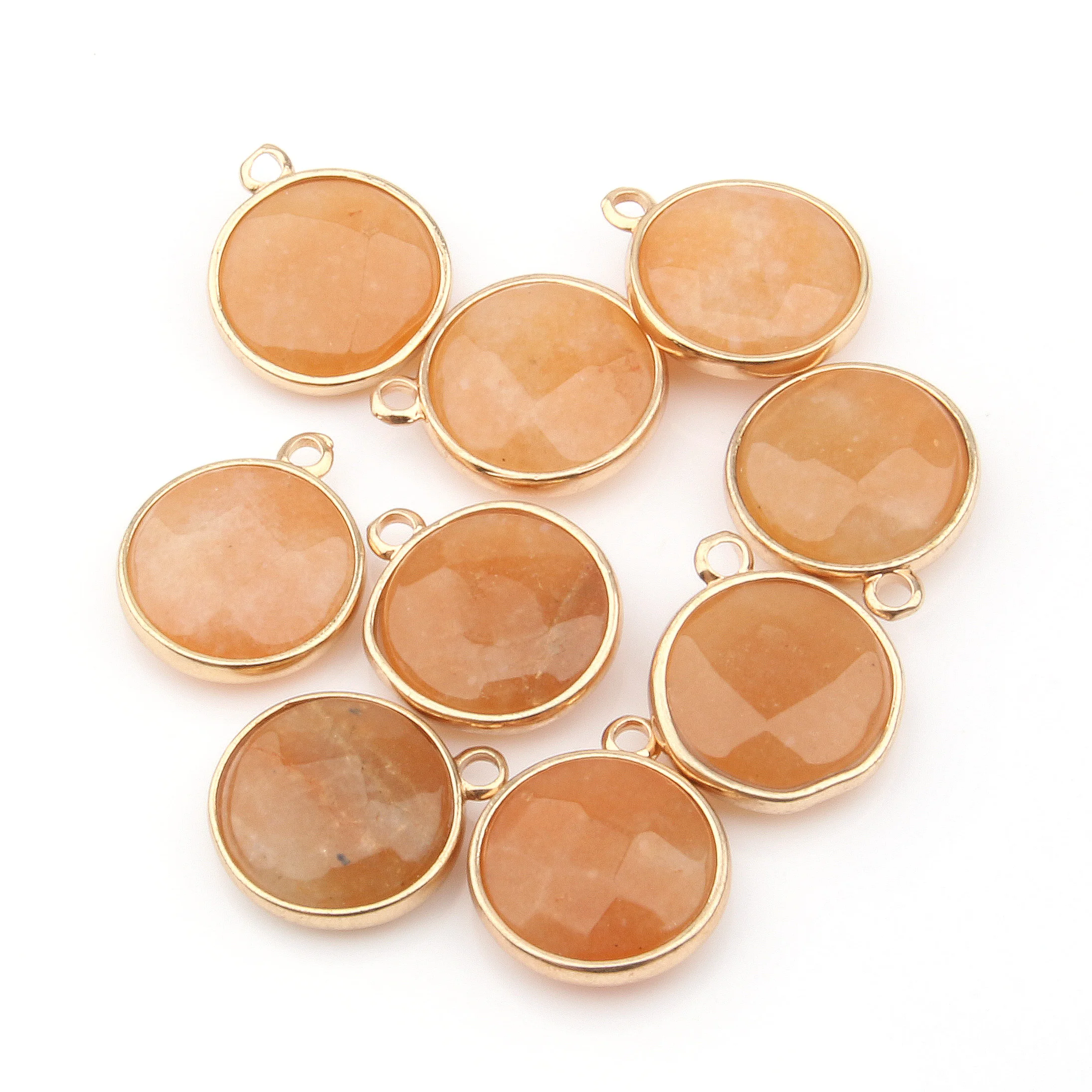 2pcs/lot Natural Stone Pendant Round Shape Rose Quartzs Turquoises Pendant for Making Necklaces Bracelets 18x21x7mm
2pcs/lot Natural Stone Pendant Round Shape Rose Quartzs Turquoises Pendant for Making Necklaces Bracelets 18x21x7mm