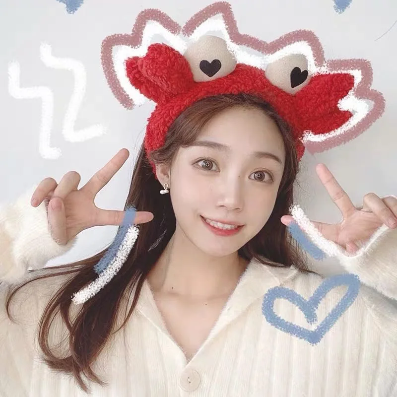 New Cartoon Hair Bands Springs Love Crab Hairband Women Makeup Headband Female Cute Headband for Hair Accessories
New Cartoon Hair Bands Springs Love Crab Hairband Women Makeup Headband Female Cute Headband for Hair Accessories