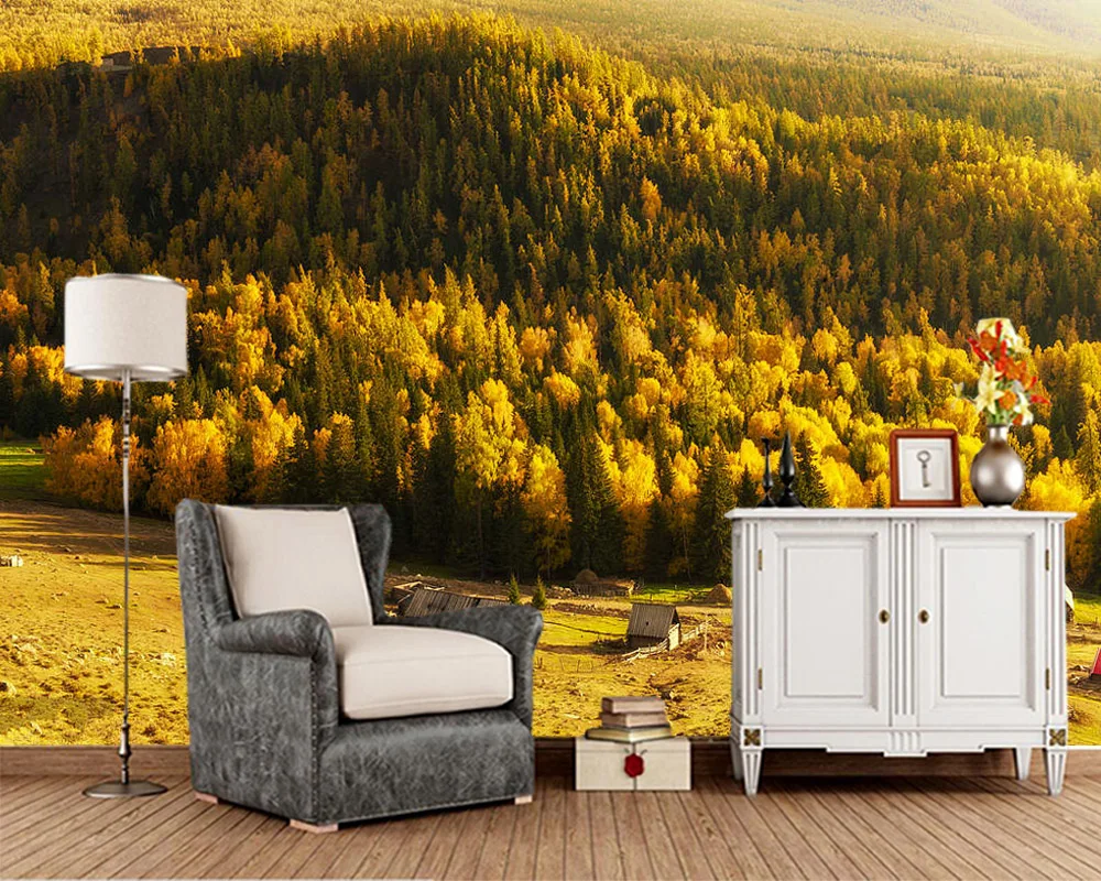 Papel de pared Autumn golden forest natural 3d wallpaper mural,living room sofa TV wall bedroom wall papers home decor
Papel de pared Autumn golden forest natural 3d wallpaper mural,living room sofa TV wall bedroom wall papers home decor
