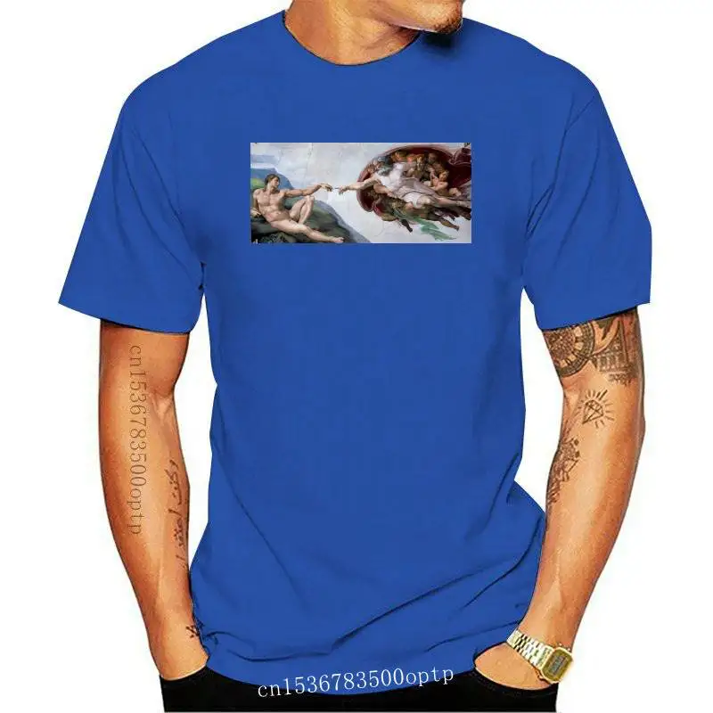 New Men t shirt The Creation of Adam by Michelangelo - Fashion Art Tshirt t-shirt novelty tshirt women
New Men t shirt The Creation of Adam by Michelangelo - Fashion Art Tshirt t-shirt novelty tshirt women