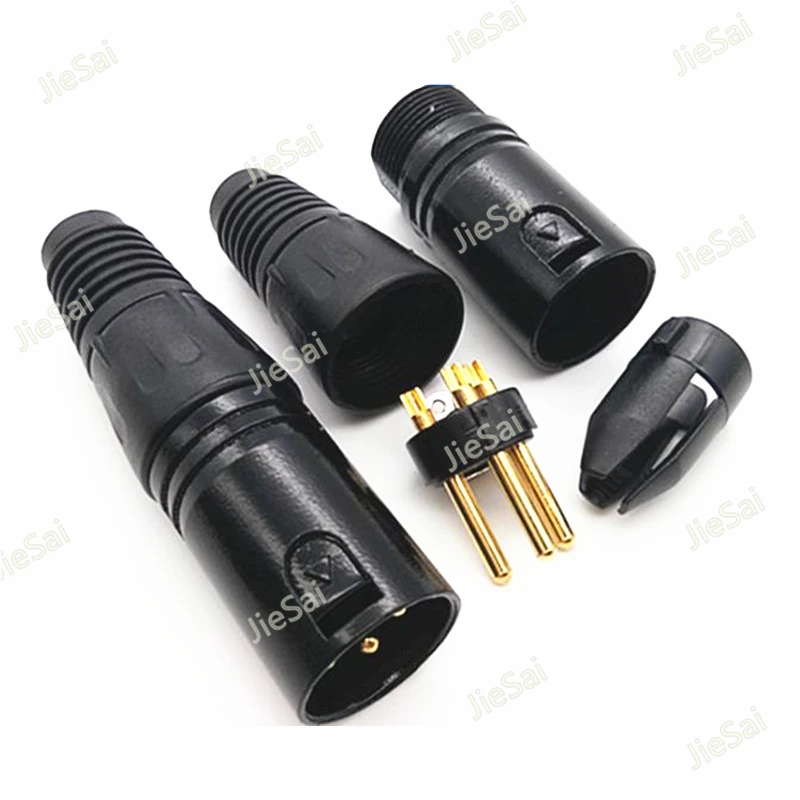 1 шт. Медный позолоченный 3-контактный штекер и популярный разъем для кабеля XLR, аудиомикрофон
1 шт. Медный позолоченный 3-контактный штекер и популярный разъем для кабеля XLR, аудиомикрофон