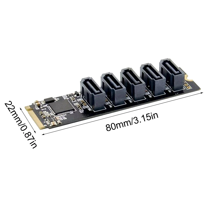 Jones-2021 NEW 5 Ports NVMe SATA Disk Array Card Ultra-Slim PCI-E 3.0 to SATA 16G Aluminum
Jones-2021 NEW 5 Ports NVMe SATA Disk Array Card Ultra-Slim PCI-E 3.0 to SATA 16G Aluminum