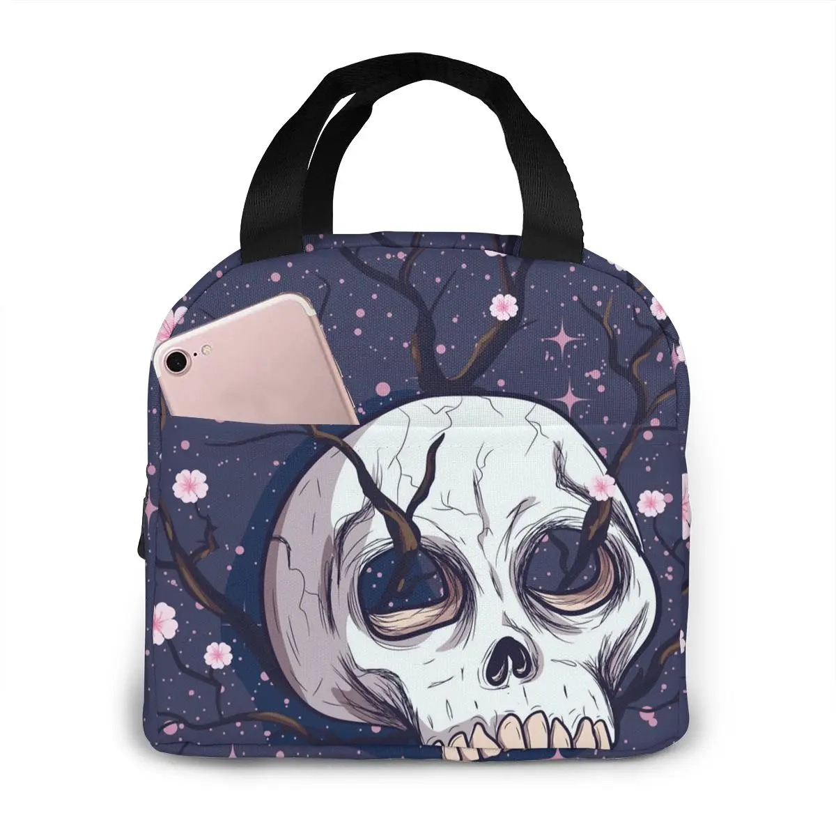 Flower Tree Growing Out Of Human Skull Lunch Food Box Bag Insulated Thermal Food Picnic Lunch Bag for Women Men Cooler Tote Bag
Flower Tree Growing Out Of Human Skull Lunch Food Box Bag Insulated Thermal Food Picnic Lunch Bag for Women Men Cooler Tote Bag
