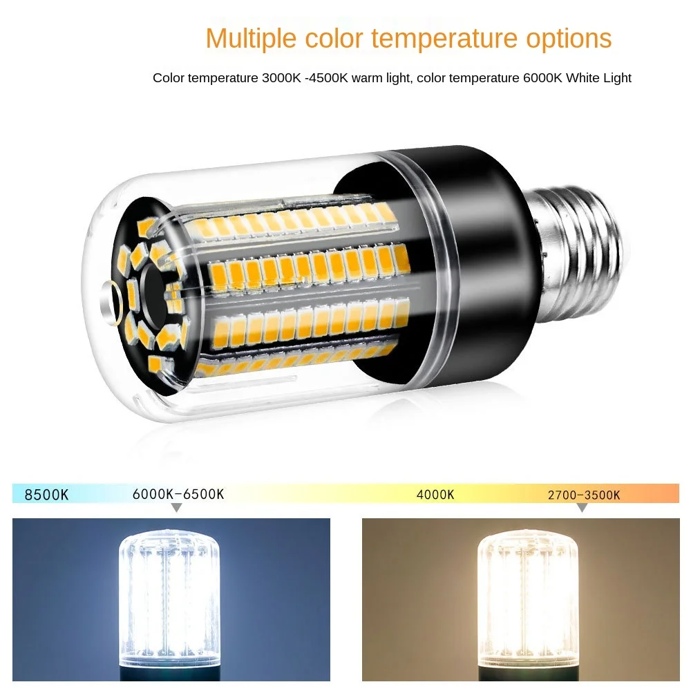 Lighting 220V Corn Lamp LED Bulb E27 Household Wide Pressure E14 Highlight Energy Saving Lamp B22
Lighting 220V Corn Lamp LED Bulb E27 Household Wide Pressure E14 Highlight Energy Saving Lamp B22