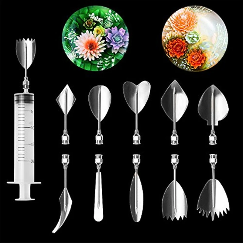 11 Pcs Creative 3D Jelly Flower Pudding Nozzle Art Tools Confectionery Airbrush Jelly Cake Gelatin Syringe Nozzle Set Cake Decor
11 Pcs Creative 3D Jelly Flower Pudding Nozzle Art Tools Confectionery Airbrush Jelly Cake Gelatin Syringe Nozzle Set Cake Decor