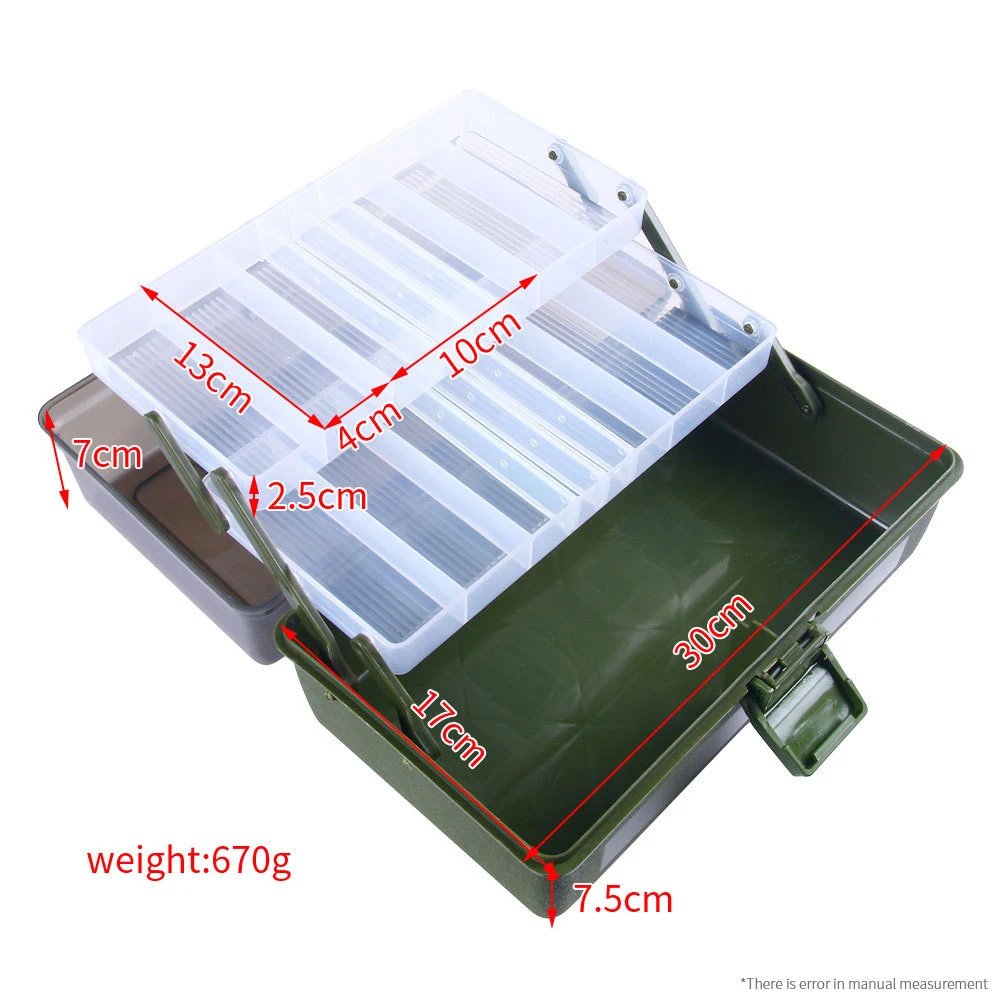 2021 Fishing Box Portable 3 Layer Fishing Tackle Storage Case for Fish Lures Floats Plastic Storage Box Fishing Accessories
2021 Fishing Box Portable 3 Layer Fishing Tackle Storage Case for Fish Lures Floats Plastic Storage Box Fishing Accessories