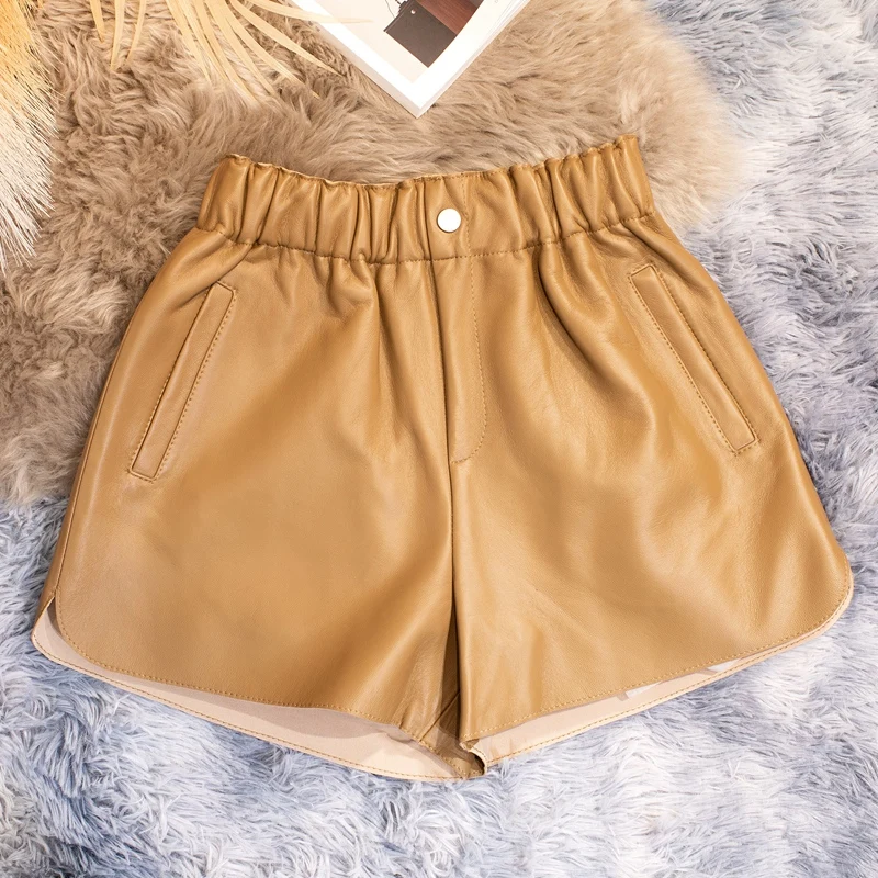 Tajiyane Streetwear Women Real Sheepskin High Waist Shorts Female Genuine Leather Shorts Women's Clothing Ropa Mujer TN2335
Tajiyane Streetwear Women Real Sheepskin High Waist Shorts Female Genuine Leather Shorts Women's Clothing Ropa Mujer TN2335