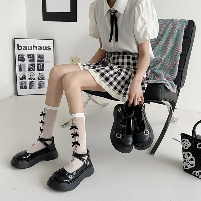 Mary Jane Thick-soled Leather Shoes Women Retro Thick-heeled Jk Lolita Shoes College British Buckle Big Head Girl Shoes
Mary Jane Thick-soled Leather Shoes Women Retro Thick-heeled Jk Lolita Shoes College British Buckle Big Head Girl Shoes