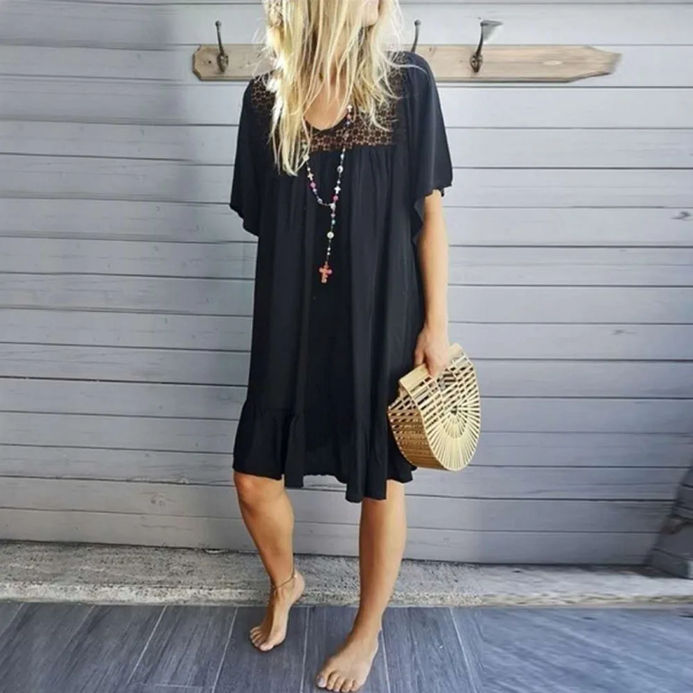 Summer 2021 Western Style Fashionable Bohemian Vacation Round Neck Printed Pleated Irregular Ladies Dress Solid Color Casual
Summer 2021 Western Style Fashionable Bohemian Vacation Round Neck Printed Pleated Irregular Ladies Dress Solid Color Casual