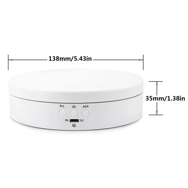 2Pcs Electric Rotating Jewelry Display Stand Packaging Display Base for Photography and Video Turntable Shoot Props
2Pcs Electric Rotating Jewelry Display Stand Packaging Display Base for Photography and Video Turntable Shoot Props