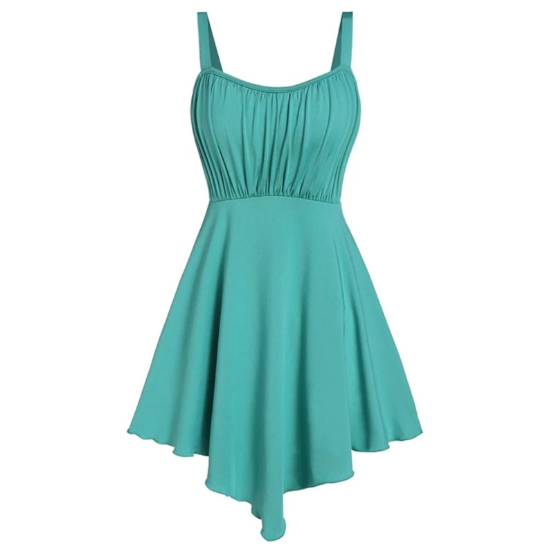 Fashion Female Summer Dress 2020 Casual Irrgular Sleeveless Spaghetti Strap Women Dress Pleated Bodycon Women Mini Dress
Fashion Female Summer Dress 2020 Casual Irrgular Sleeveless Spaghetti Strap Women Dress Pleated Bodycon Women Mini Dress