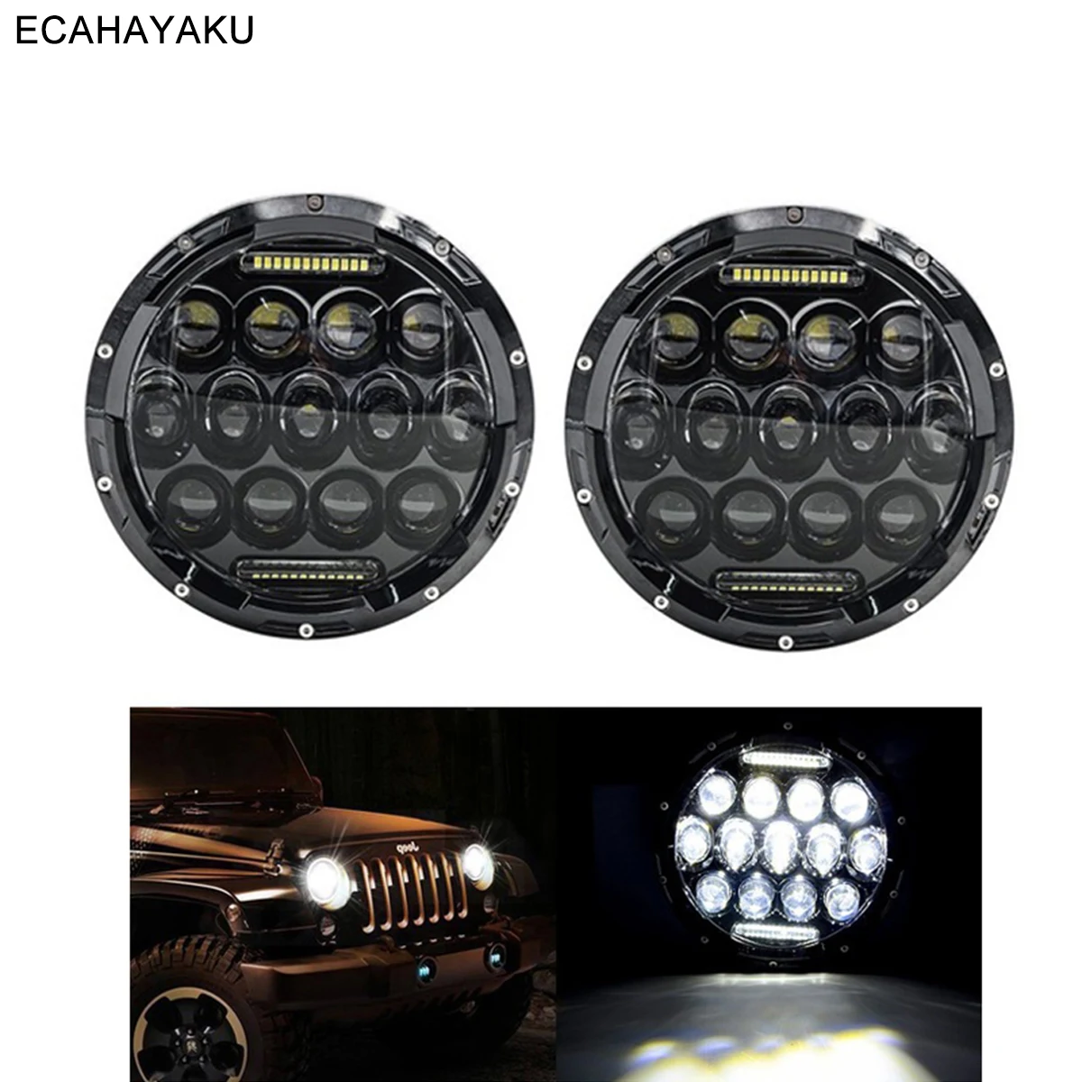 ECAHAYAKU 7inch Round LED Light Car Led Driving Light 75W Hi/Lo Beam DRL H4 12V 6000K For Jeep Wrangler AM General Hummer Harley
ECAHAYAKU 7inch Round LED Light Car Led Driving Light 75W Hi/Lo Beam DRL H4 12V 6000K For Jeep Wrangler AM General Hummer Harley