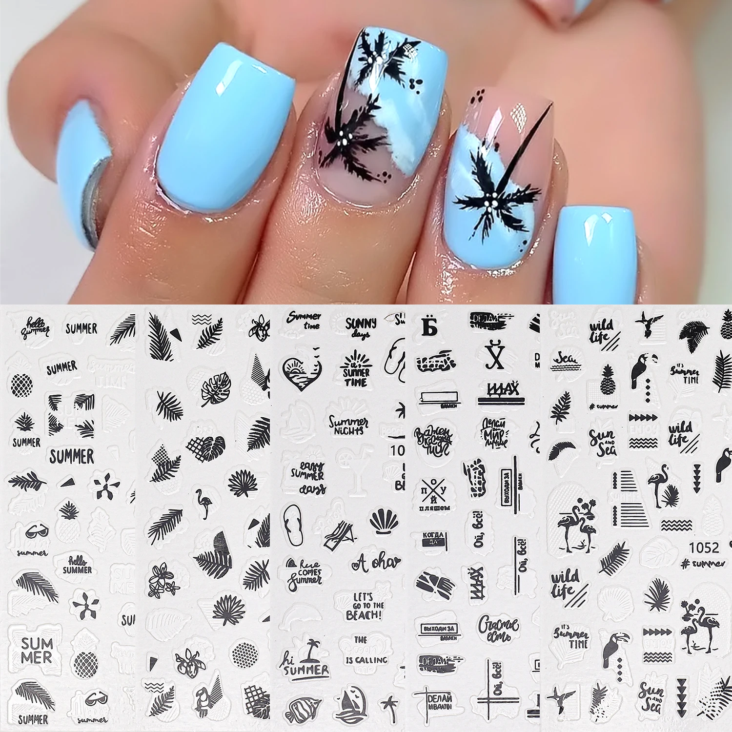 1Pcs Nail Art Gold Autumn Fallen Leaves Black Laser Sticker Summer Coconut Tree Leaf Transfer Sticker DIY Manicure Decoration
1Pcs Nail Art Gold Autumn Fallen Leaves Black Laser Sticker Summer Coconut Tree Leaf Transfer Sticker DIY Manicure Decoration