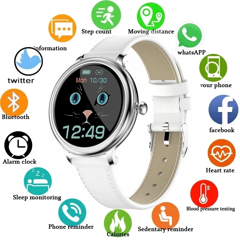 New Ladies Smart Watch Women Blood Pressure Heart Rate Monitor Fitness tracker Sport Smart Band Alarm clock reminder Smartwatch
New Ladies Smart Watch Women Blood Pressure Heart Rate Monitor Fitness tracker Sport Smart Band Alarm clock reminder Smartwatch