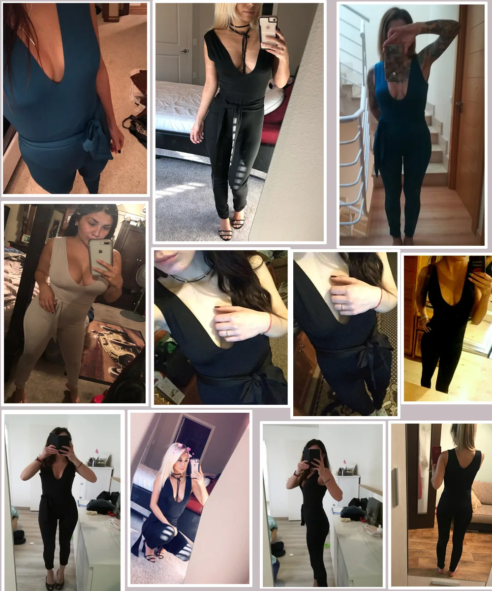 Deep V Bodycon Jumpsuit Skinny Bandage Overalls For Women Romper Summer Sleeveless Sexy Long Jumpsuits Fashion Female Pants
Deep V Bodycon Jumpsuit Skinny Bandage Overalls For Women Romper Summer Sleeveless Sexy Long Jumpsuits Fashion Female Pants