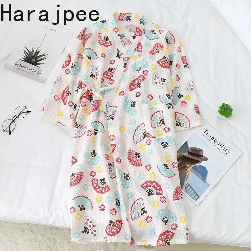 Ночная рубашка Harajpee Женская на весну-осень, длинная японская тонкая хлопковая двухслойная марлевая Пижама, милый халат, летняя домашняя оде...
Ночная рубашка Harajpee Женская на весну-осень, длинная японская тонкая хлопковая двухслойная марлевая Пижама, милый халат, летняя домашняя оде...