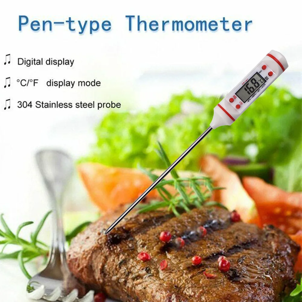 Oil Digital thermometer Kitchen BBQ Probe Meat temperature Measurement Cooking Food
Oil Digital thermometer Kitchen BBQ Probe Meat temperature Measurement Cooking Food
