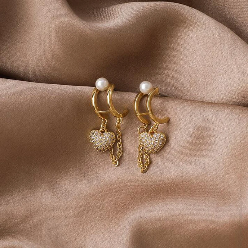 JINGLANG Love Chain Tassel Earrings For Women's Wedding Party Women's Accessories
JINGLANG Love Chain Tassel Earrings For Women's Wedding Party Women's Accessories