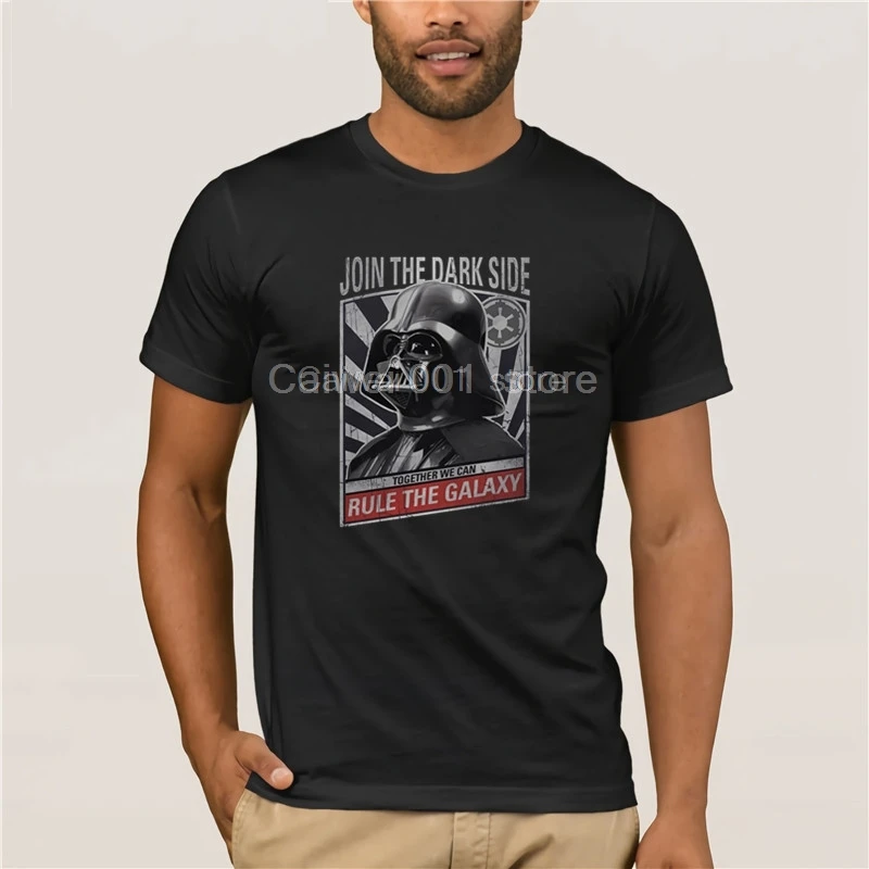 Крутая Мужская футболка с круглым вырезом Camisetas cool Vader Propaganda manga corta cuello крутая