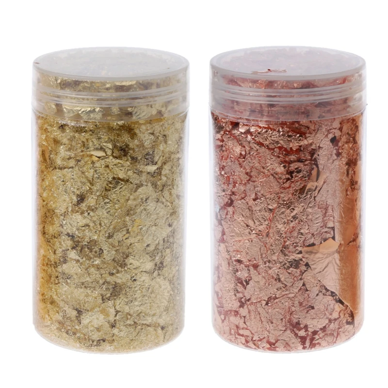 5g Gold Silver Gilding Flakes Metallic Foil Flakes Glitter for Painting Art Craft Nail Art Resin Fillings Jewelry Making
5g Gold Silver Gilding Flakes Metallic Foil Flakes Glitter for Painting Art Craft Nail Art Resin Fillings Jewelry Making