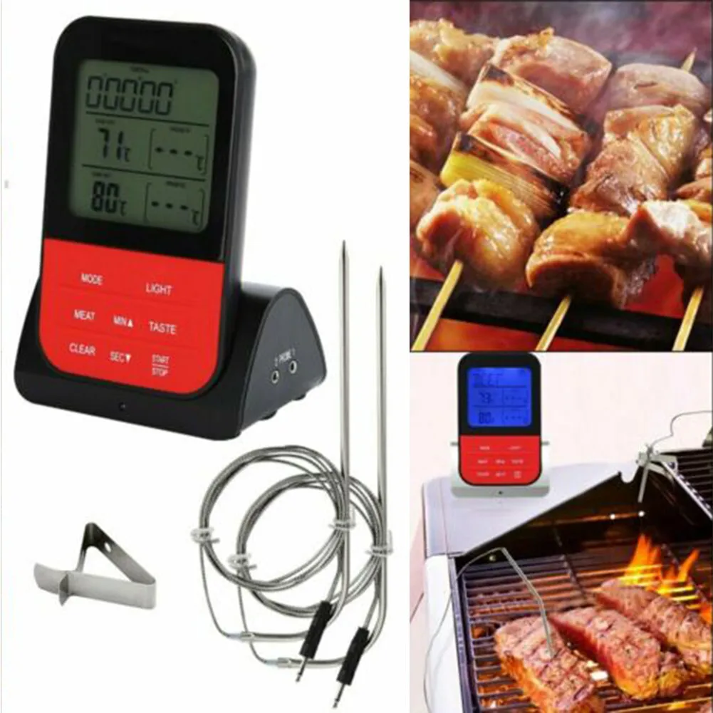 1 X Food Thermometer 9 X 7 X 19 Cm Digital Grill Thermometer Meat Thermometer BBQ Thermometer Wireless 2 Probes
1 X Food Thermometer 9 X 7 X 19 Cm Digital Grill Thermometer Meat Thermometer BBQ Thermometer Wireless 2 Probes
