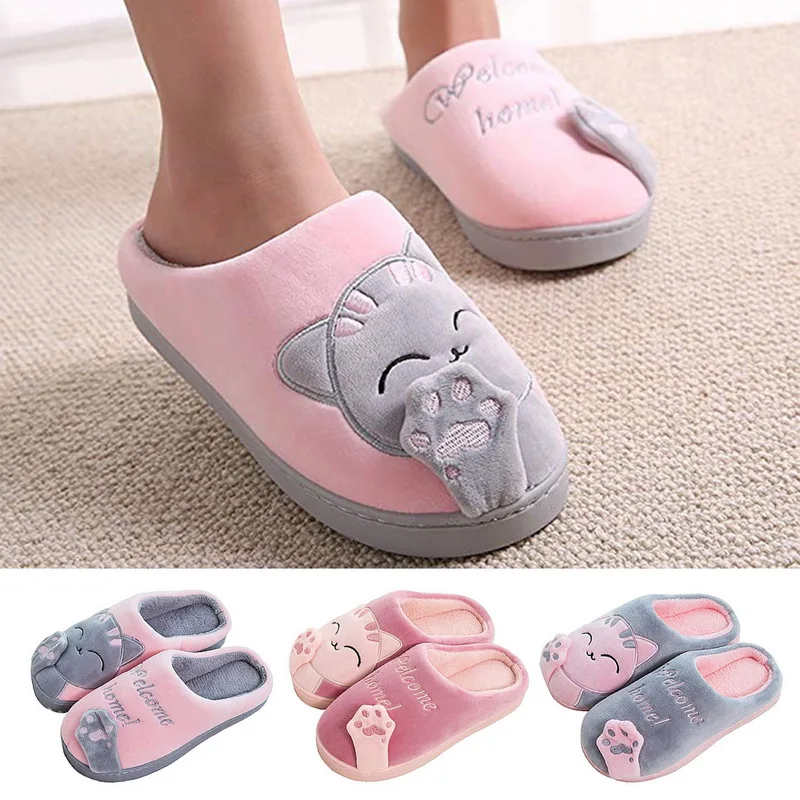 2021 Cat Prints Cute Home Slippers Short Plush Warm Soft Cotton Women Slippers Loves Floor Indoor Shoes Women Large Size 36-45
2021 Cat Prints Cute Home Slippers Short Plush Warm Soft Cotton Women Slippers Loves Floor Indoor Shoes Women Large Size 36-45
