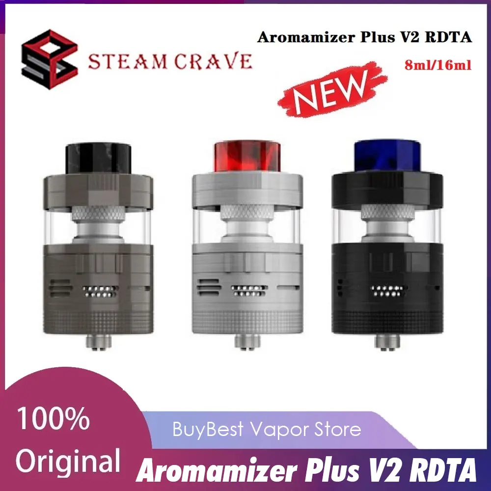 Оригинальный аромамайзер Steam Crave Aromamizer Plus V2 RDTA емкость 8 мл/16 мл атомайзер с