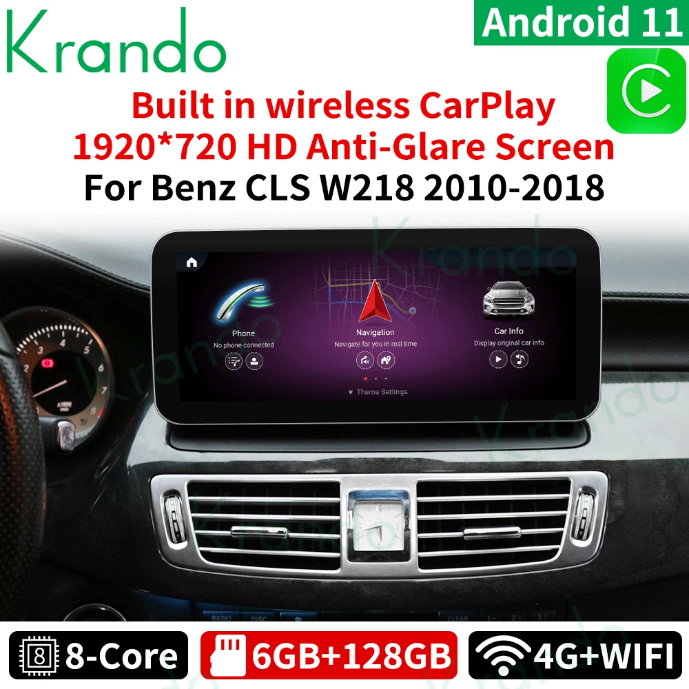 Krando 10.25'' Android 11 6+128GB Car radio audio GPS multimedia player for Mercedes Benz CLS W218 2011-2016 Car Nivagation
Krando 10.25'' Android 11 6+128GB Car radio audio GPS multimedia player for Mercedes Benz CLS W218 2011-2016 Car Nivagation
