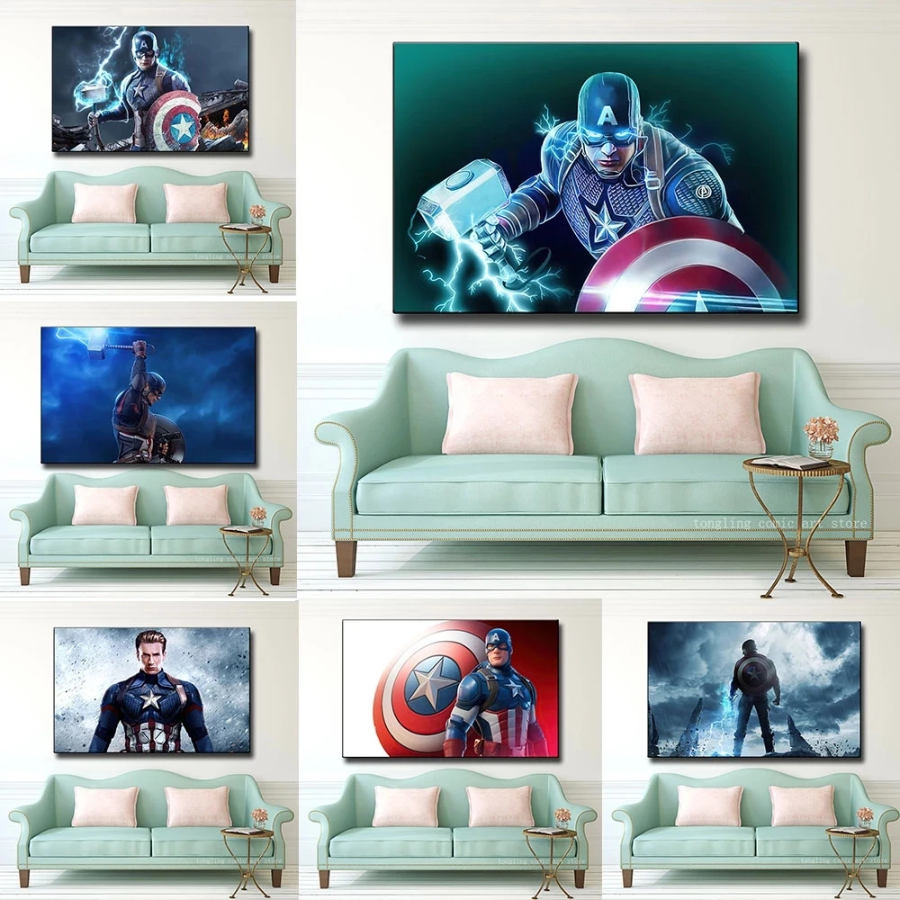 Wall Art Marvel Modular Canvas Captain America Pictures Home Decor Painting Print Superhero Poster Living Room Cuadros No Frame
Wall Art Marvel Modular Canvas Captain America Pictures Home Decor Painting Print Superhero Poster Living Room Cuadros No Frame