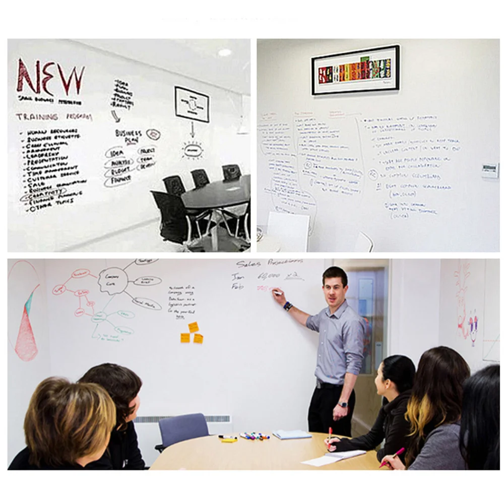 DIY Reusable Removable Self Adhesive Whiteboard Wall Sticker Board Decals for School Home Office
DIY Reusable Removable Self Adhesive Whiteboard Wall Sticker Board Decals for School Home Office