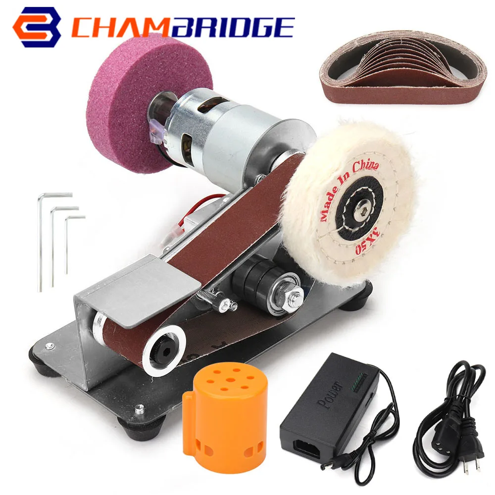 110V-220V Variable Speed Mini Electric Belt Sander DIY Polishing Grinding Machine Cutter Edges Sharpener Multifunctional Grinder
110V-220V Variable Speed Mini Electric Belt Sander DIY Polishing Grinding Machine Cutter Edges Sharpener Multifunctional Grinder