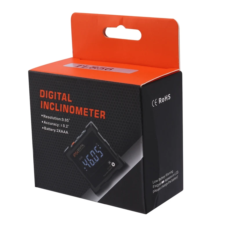 Digital Protractor Inclinometer Electronic Level Box Four Sides Strong Magnetic Base Angle Measuring Gauge
Digital Protractor Inclinometer Electronic Level Box Four Sides Strong Magnetic Base Angle Measuring Gauge