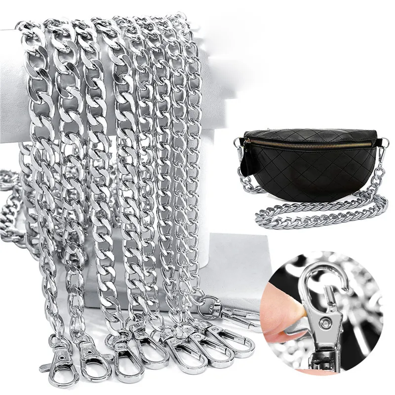 120cm Metal Bag Chains Handbag Purse Strap Shoulder Bag Handle Detachable Belt Replacement Accessory Silver Color 7.5/8/9.5/12mm
120cm Metal Bag Chains Handbag Purse Strap Shoulder Bag Handle Detachable Belt Replacement Accessory Silver Color 7.5/8/9.5/12mm