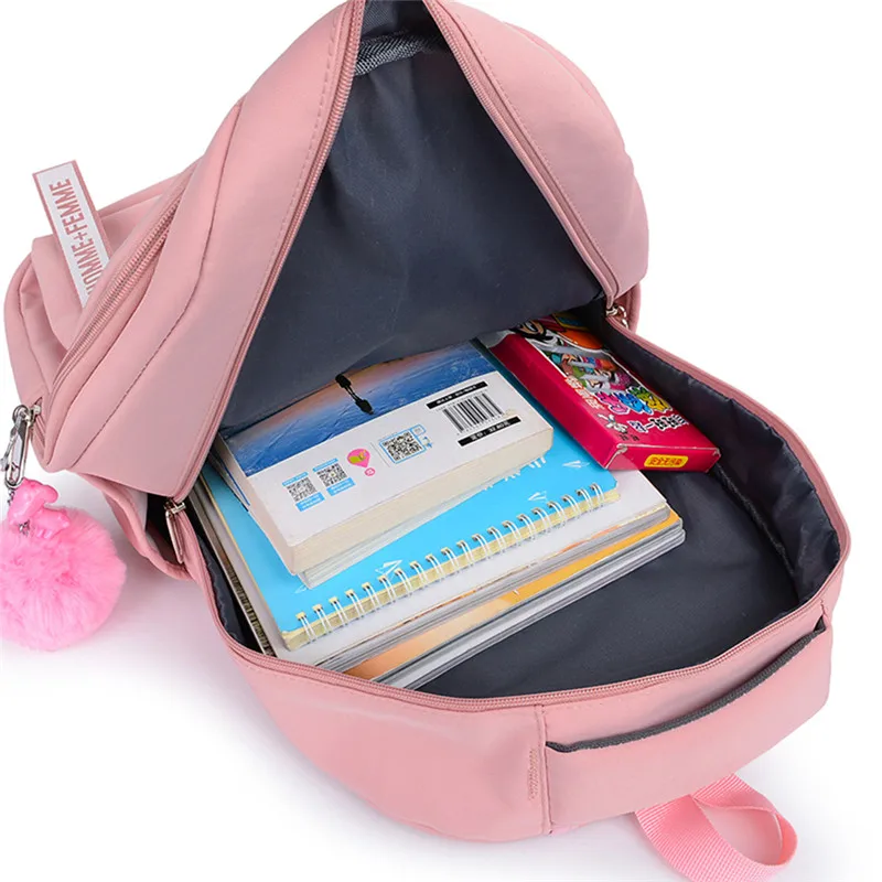 2021 Preppy Style Fashion Cartoon Women School Bag Travel Backpack For Girls Teenager Stylish Laptop Rucksack Girl Schoolbag | Багаж и