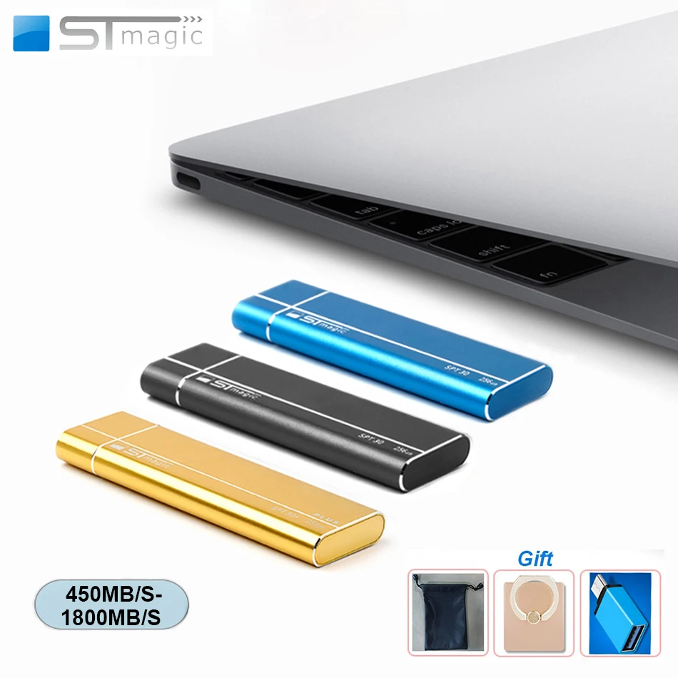 Металлический USB 3. 0 Typc C Портативный твердотельный накопитель Stmagic Spt30 3 1 ГБ 256