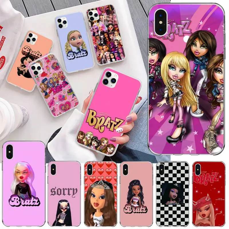 NBDRUICAI Fashion Brand Doll Bratz Black Soft Shell Phone Case Capa for iPhone 11 pro XS MAX 8 7 6 6S Plus X 5S SE 2020 XR cover
NBDRUICAI Fashion Brand Doll Bratz Black Soft Shell Phone Case Capa for iPhone 11 pro XS MAX 8 7 6 6S Plus X 5S SE 2020 XR cover