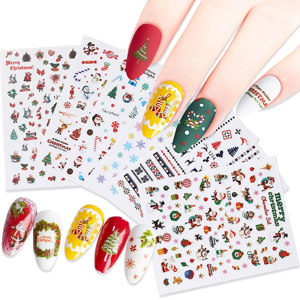 Nail Art Stickers Christmas Series New Year Snowman Snowflake Manicure Self Adhesive Colorful Nail Decals Moon Star Nail Decor
Nail Art Stickers Christmas Series New Year Snowman Snowflake Manicure Self Adhesive Colorful Nail Decals Moon Star Nail Decor