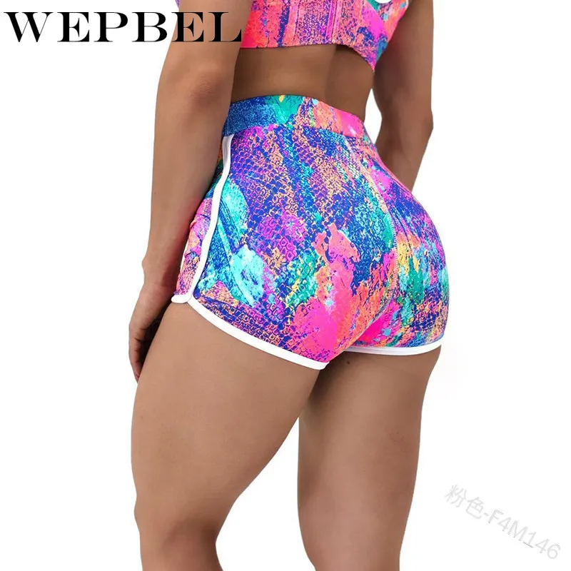 WEPBEL Print Tight-fitting Hip Bottom Pantie Gym Workout Elastic Casual Sports Short Pants Fashion Women Yoga Shorts 
WEPBEL Print Tight-fitting Hip Bottom Pantie Gym Workout Elastic Casual Sports Short Pants Fashion Women Yoga Shorts