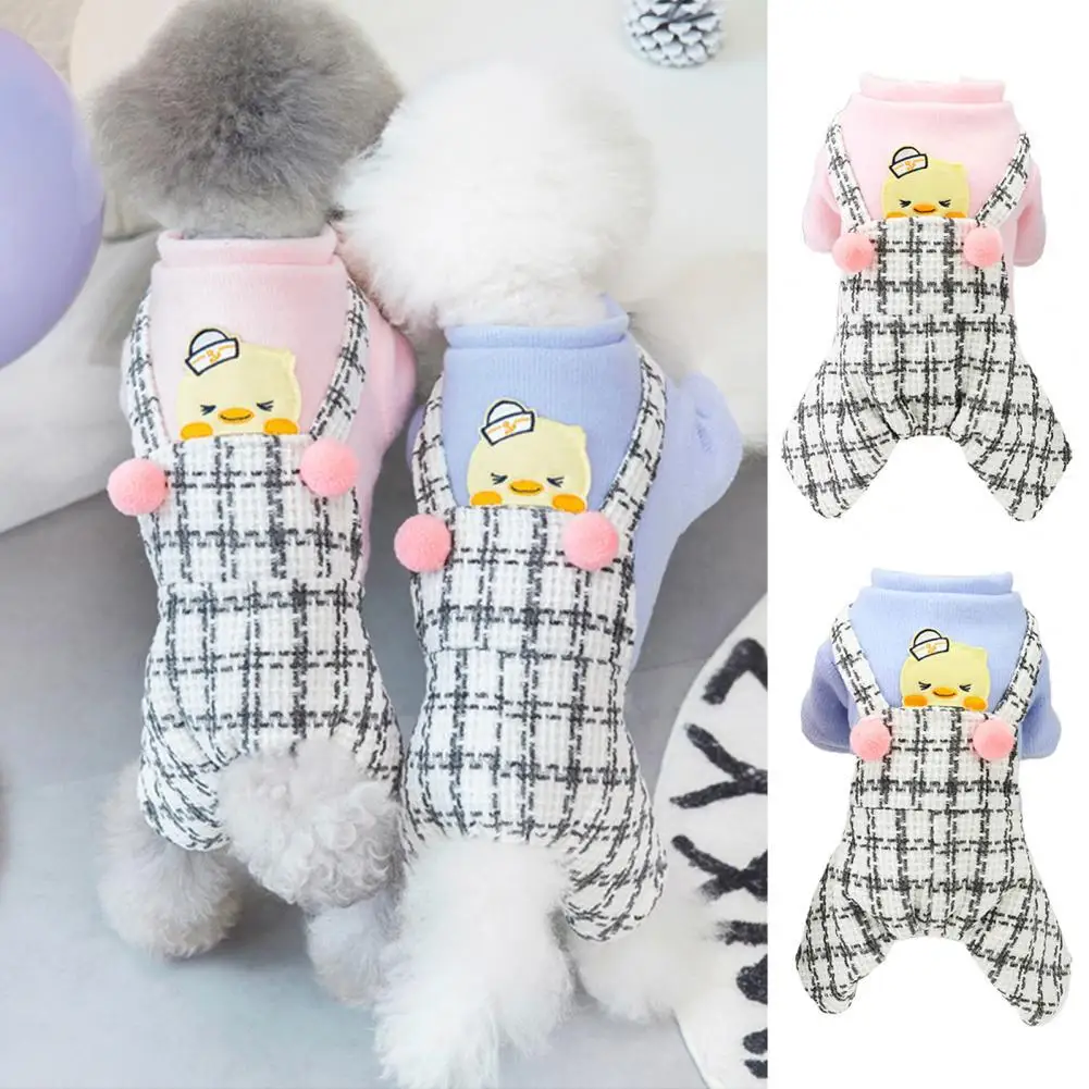 Skin-friendly Pretty Pet Dogs Romper Clothes Soft Texture Dog Pajamas Plaid Pattern for Winter
Skin-friendly Pretty Pet Dogs Romper Clothes Soft Texture Dog Pajamas Plaid Pattern for Winter
