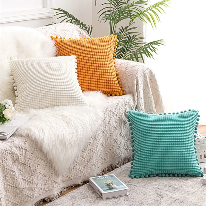 Corduroy Throw Pillow Case Home Decoration Cushion Covers Square With Tassel For Sofa Bed Car Decor 45*45cm Soft Cushion Cover
Corduroy Throw Pillow Case Home Decoration Cushion Covers Square With Tassel For Sofa Bed Car Decor 45*45cm Soft Cushion Cover