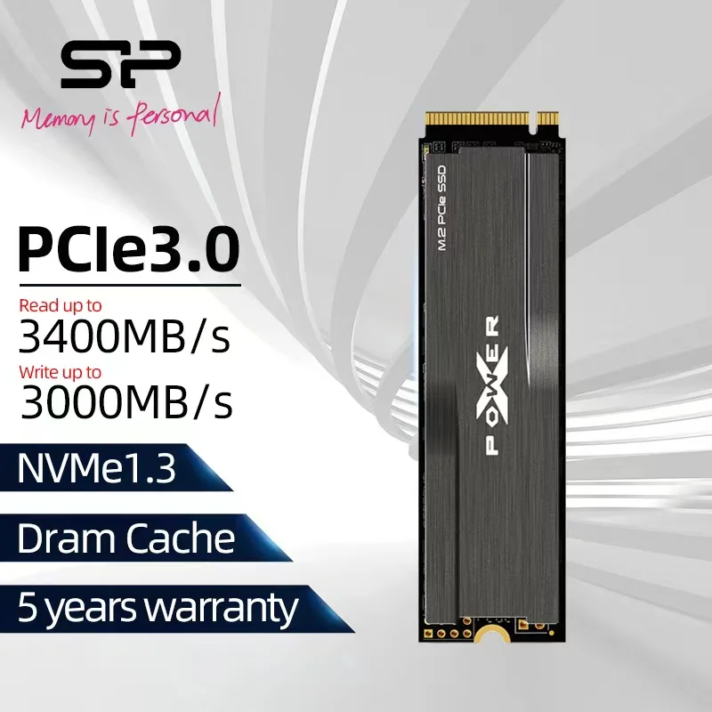 Внутренний твердотельный накопитель Silicon Power XD80 m2 NVME SSD 512 ГБ ТБ M.2 2280 PCIE nvme жесткий