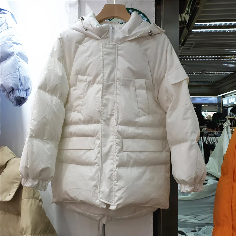 Korean Mid-length Hooded Cotton Padded Coat Winter Women Warm Parkas Casual Loose Candy Color Cotton Ropa Mujer Invierno 2021
Korean Mid-length Hooded Cotton Padded Coat Winter Women Warm Parkas Casual Loose Candy Color Cotton Ropa Mujer Invierno 2021